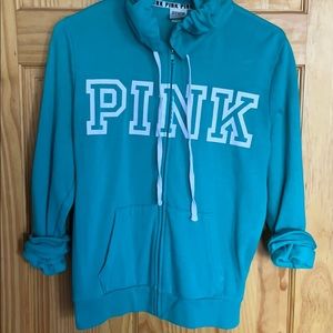 Victoria’s Secret Pink full zip logo hoodie